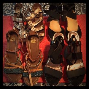 Lot Sale of 4 Women’s Size 10 Wedges One Price